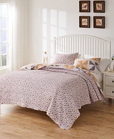 Greenland Home Fashions Pinwheel Posey Reversible 3-Pc. Quilt Set