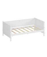 Slickblue Twin Size Solid Wood Daybed with Two Drawers Ideal for Kids, Teens, Dorms, and Guest Rooms