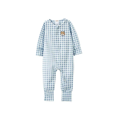 Cotton On Baby Boys The Billie Long Sleeve Zip Romper