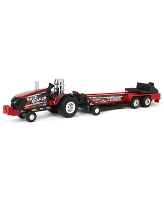 Ertl Case Ih "Shed Shaker" Pulling Tractor with Sled