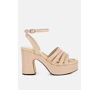 London Rag Athla Strappy High Platform Sandals