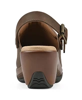 White Mountain Women's Viewable Slingback Clogs