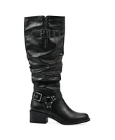 White Mountain Women's Cushion Tall Shaft Riding Boots