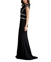 Tadashi Shoji Women's Bedi Embroidered Trim Gown