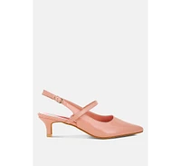 Rag & Co Abloom Kitten Heel Slingback Sandals