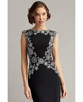 Tadashi Shoji Women's Kiran Floral Embroidered Cocktail Dress