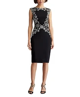 Tadashi Shoji Women's Kiran Floral Embroidered Cocktail Dress