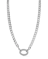 Rachel Zoe 18K Gold Plated Pave Link Curb Chain Necklace