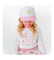 Sweet Wink Girls Pastel Christmas Tree Patch Hat