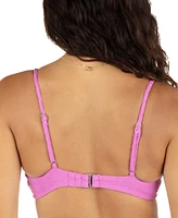 Hurley Juniors' Wave Scrunch Bralette Bikini Top
