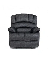 Slickblue Large Fabric Manual Recliner Chair for Comfortable Living Room Seating