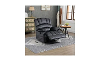 Slickblue Large Fabric Manual Recliner Chair for Comfortable Living Room Seating