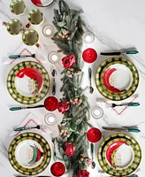 Vietri Old St. Nick Stripe Salad Plate