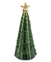 Vietri Foresta Large Tree with Ribbon Gold Star