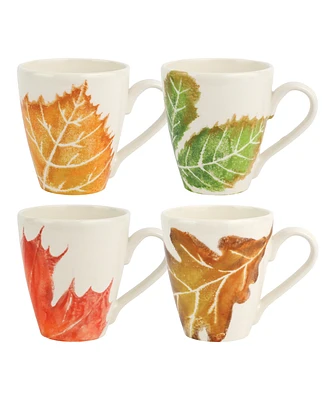 Vietri Autunno Assorted Mugs, Set of 4