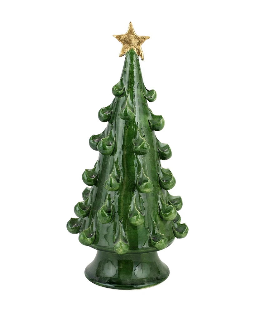 Vietri Foresta Medium Tree with Gold Star