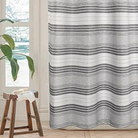 Awesome Home Horizontal Beach Stripe Water Repellent Shower Curtain ,72"X72"