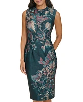 Calvin Klein Women's Floral-Print Sleeveless Sheath Dress