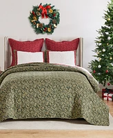 Greenland Home Fashions Christmas Tree Holiday -Pc. Quilt Set