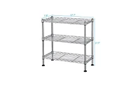 Slickblue 3-Tier UltraZinc Cabinet Organizer – Durable Metal Storage Rack for Kitchen, Bathroom, and Pantry