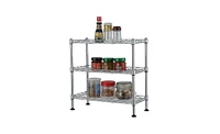 Slickblue 3-Tier UltraZinc Cabinet Organizer – Durable Metal Storage Rack for Kitchen, Bathroom, and Pantry