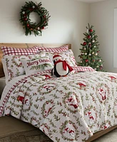 Levtex Merry Bright Pine Plaid Reversible -Pc. Quilt Set