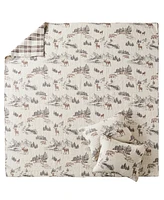 Levtex Lodge Toile Reversible -Pc. Quilt Set