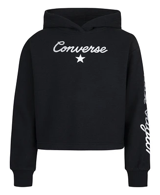 Converse Big Girls Shine Core Boxy Hooded Sweatshirt