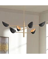 Possini Euro Design Atherton 42 1/2" Mid Century Modern Pendant Chandelier Ceiling Light Fixture Dining Room Over Table Kitchen Island Foyer Sputnik H