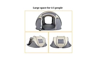 Slickblue 4-Person Pop Up Camping Tent, Easy Setup for Hiking, Fishing, Beach & Outdoor Adventures