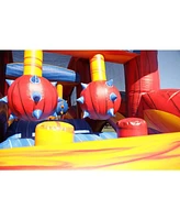 JumpOrange Shadow Obstacle Course Bounce House Inflatable for Kids and Adults with Blower, Commercial Grade, Pop Ups, Outdoor Indoor, Rental Quality (