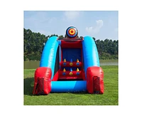JumpOrange Knock It Off Archery Target Game Inflatable with Air Blower (Accessories Not Included) , Kids and Adults, Commercial Grade, Rental Game, Kn