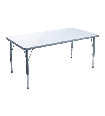 Bintiva Whiteboard Activity Table Gray Edge