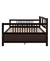Slickblue Full Size Daybed with Support Legs, Versatile Bed Frame for Living Room & Guest Room