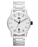 Mvmt Men's Classic Ii White Ceramic Bracelet Watch ,44mm