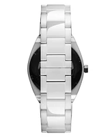 Mvmt Men's Odyssey Ii White Ceramic Bracelet Watch ,40mm