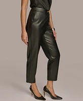 Donna Karan New York Women's Faux-Leather Ankle Pants