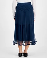 And Now This Petites Tulle Midi Skirt, Exclusively at Macy's