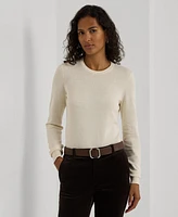 Lauren Ralph Women's Cotton-Blend Sweater, Regular & Petite