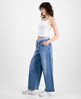 And Now This Women's Boxer High Rise Wide Leg Jeans, Exclusively at Macy's