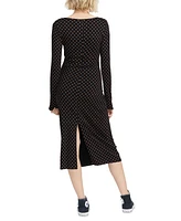 Volcom Juniors' Sential Cutout Long-Sleeve Midi Dress