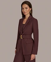 Donna Karan New York Women's Hardware-Detail Belted Jacket