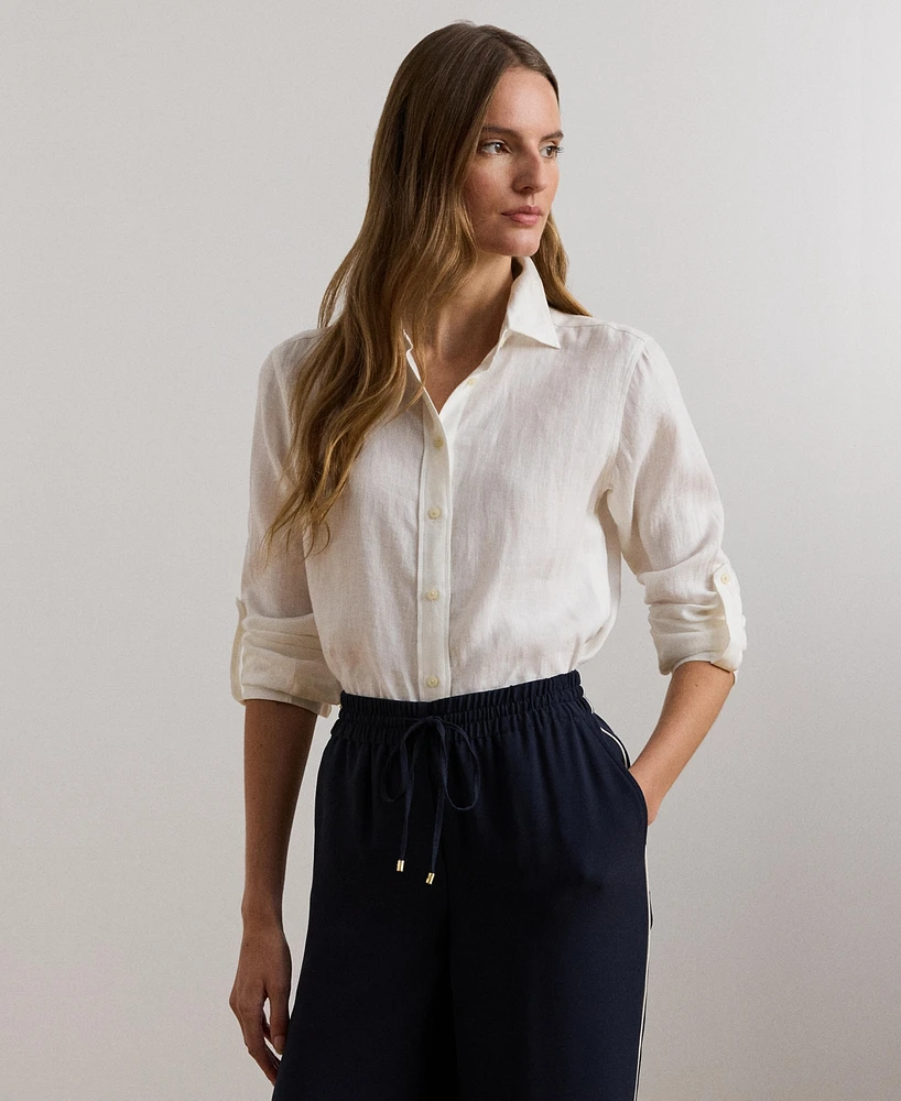 Lauren Ralph 100% Linen Shirt