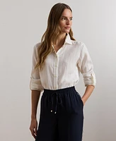 Lauren Ralph 100% Linen Shirt