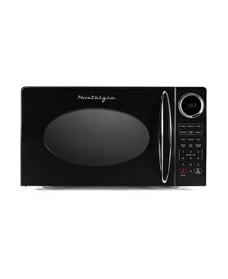 Nostalgia Cubic Retro Foot Countertop Microwave Oven