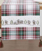 Avanti Holiday Cotton Plaid Runner