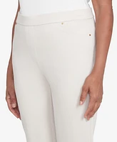 Alfred Dunner Petite Cuffed Ankle Ponte Pants