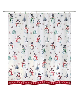 Avanti Winter Snowman Shower Curtain, 72" x 72"