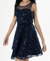 Rare Editions Big Girls Sequin Soutache Social Dress