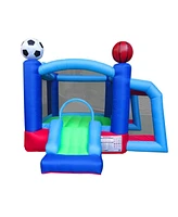 Pogo Bounce House Backyard Kids Inflatable Bounce House with Slide for Kids - Backyard Inflatable Bouncy House